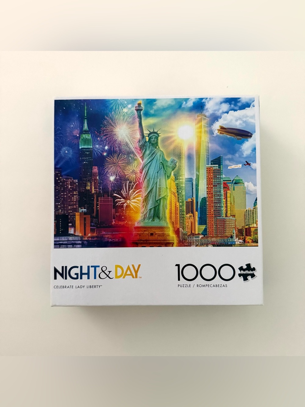 Buffalo Games Celebrate Lady Liberty Night & Day Jigsaw Puzzle 1000 Pieces